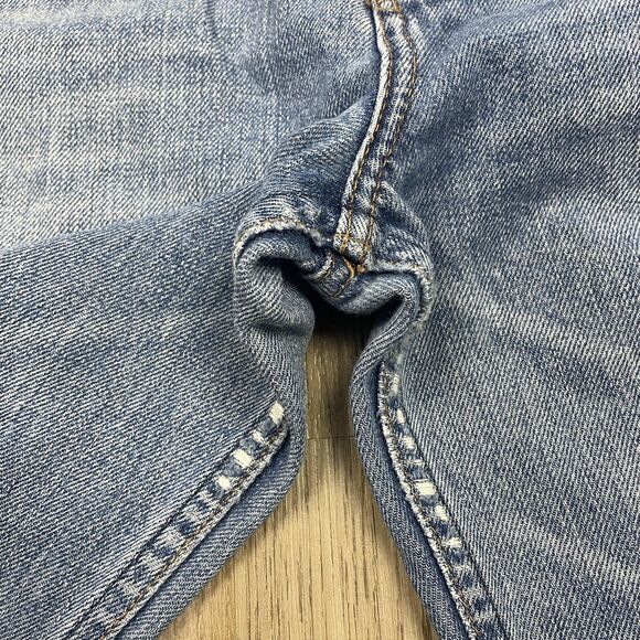 Reformation Jeans Womens 27 Teigen High Cigarette Raw Hem Distressed Denim Pants - Picture 16 of 16